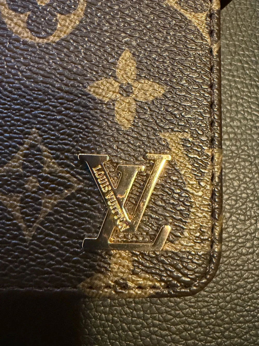 Louis Vuitton Brown Monogram Wristlet Phone Wallet iPhone 17 pro max